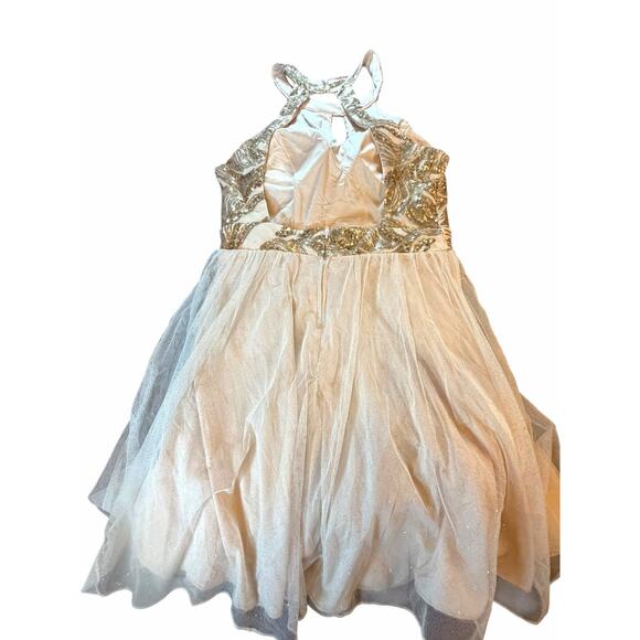 NWT Windsor Gold Sequin Halter Dress - Size 9 - Picture 14 of 16